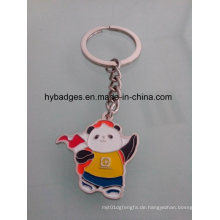 Schöne Panda Keychain, Emaille Metall Schlüsselanhänger (GZHY-KA-021)